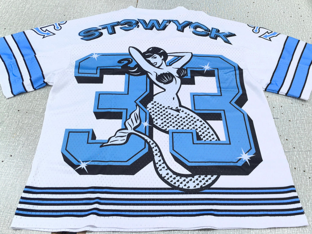 Cropped Powder Blue Siren Jersey