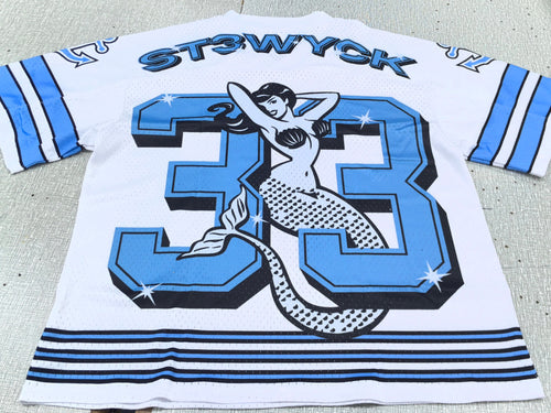Cropped Powder Blue Siren Jersey